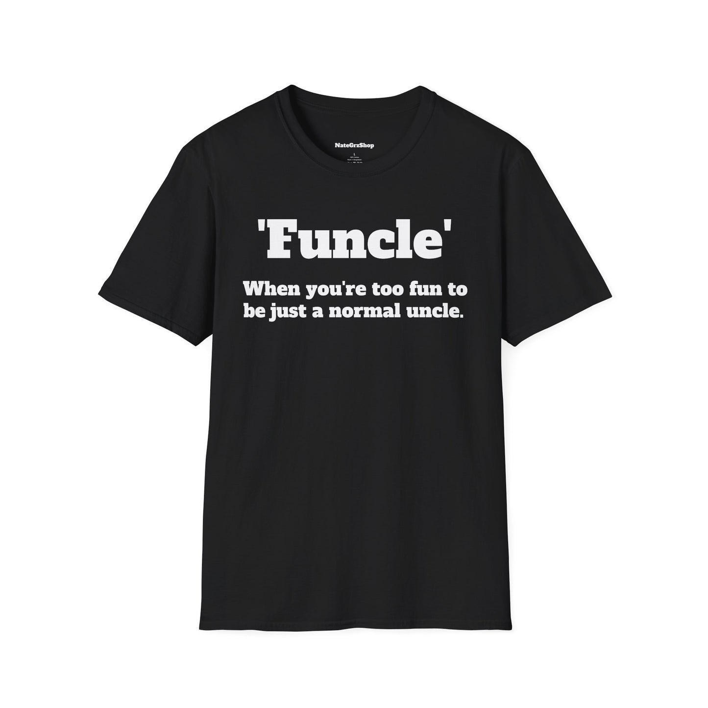 'Funcle' Black Tee