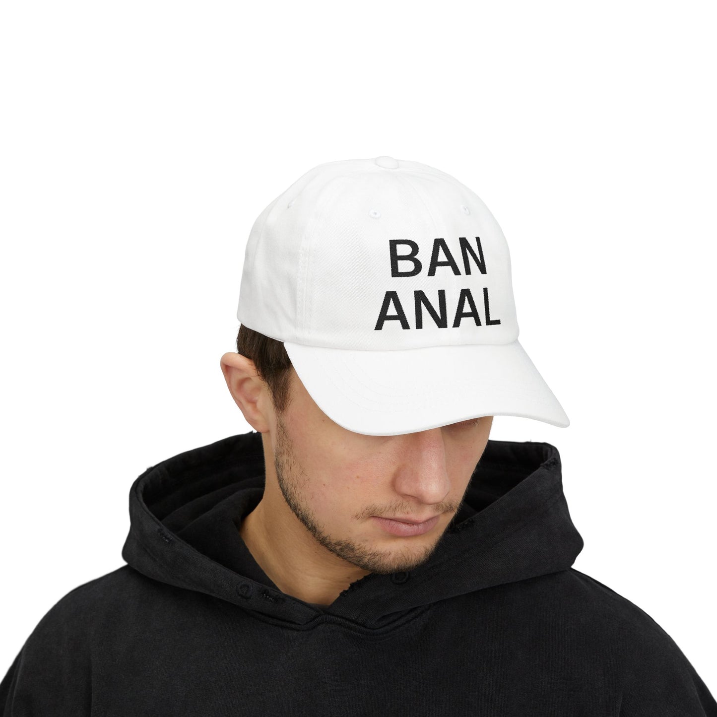 White Ban Anal Dad Cap