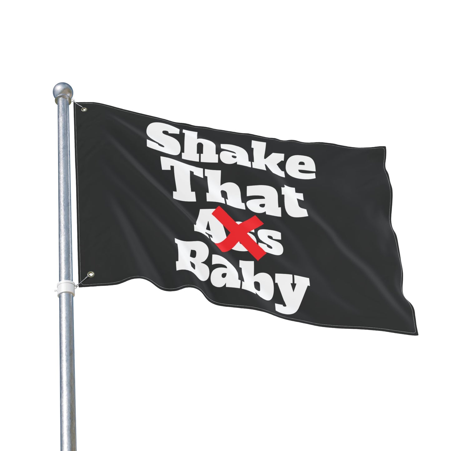 Black Shake That Baby Flag
