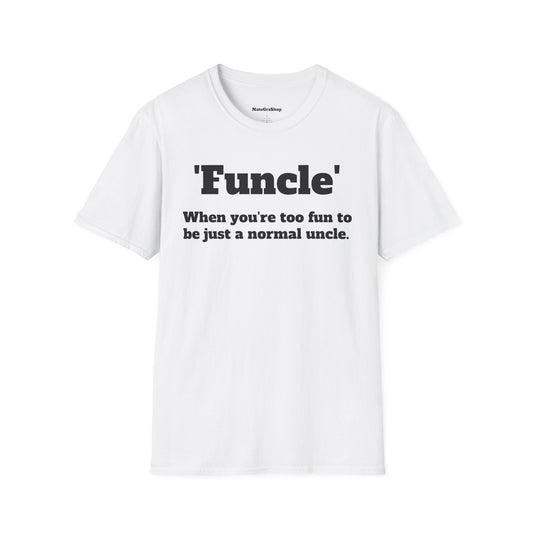 'Funcle' White Tee