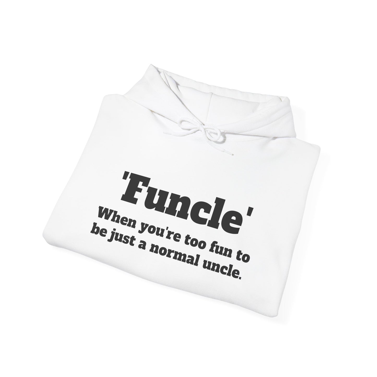 'Funcle' White Hoodie
