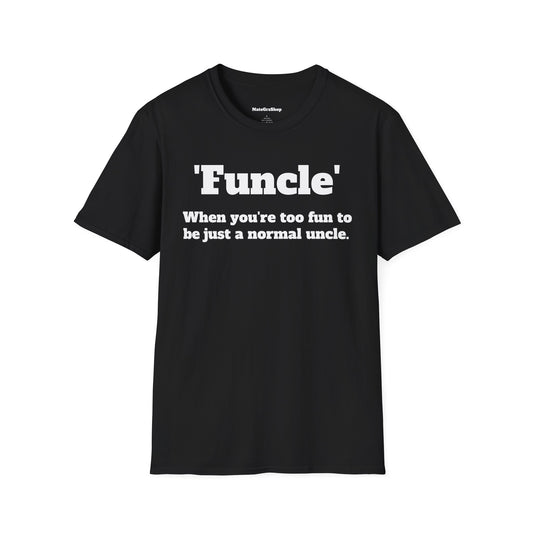 'Funcle' Black Tee