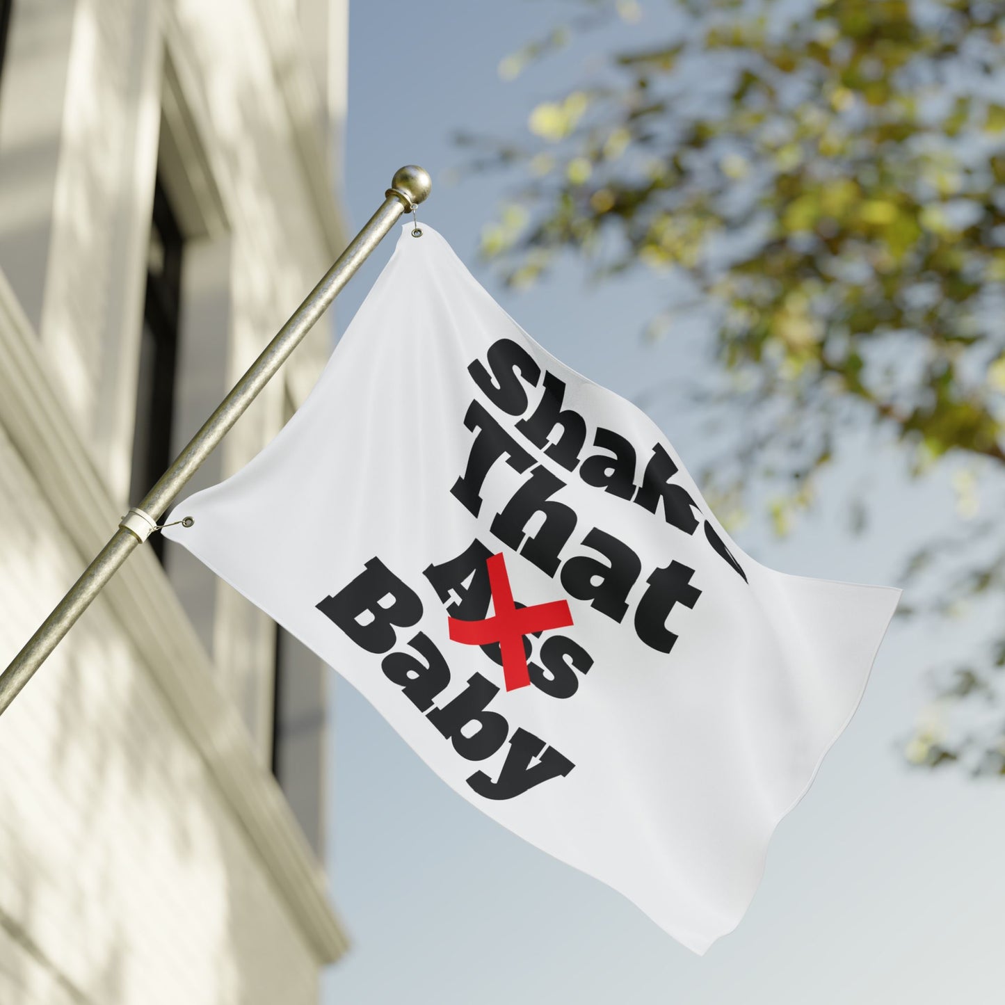 White Shake That Baby Flag